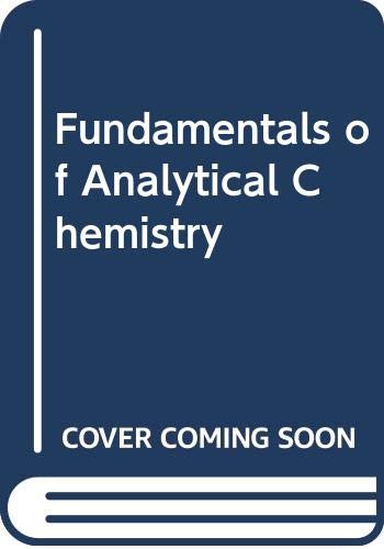 Beispielbild fr Fundamentals of Analytical Chemistry zum Verkauf von Anybook.com