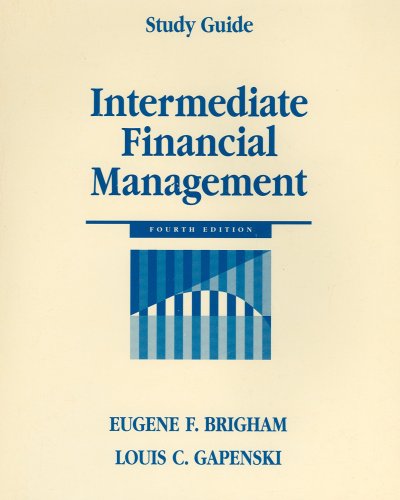 Stock image for Intermediate Financial Management - Study Guide for sale by More Than Words