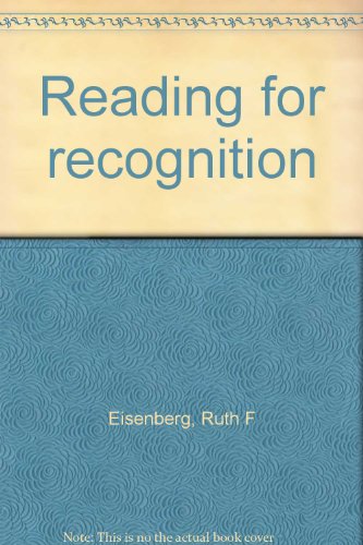 Beispielbild fr Reading for Recognition zum Verkauf von Better World Books