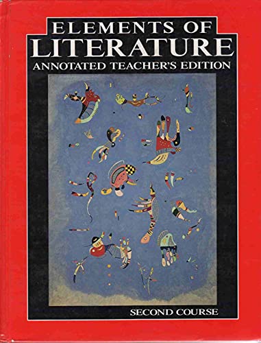 9780030759345: Title: Elements Literature Annotated Teacher S Edition Se