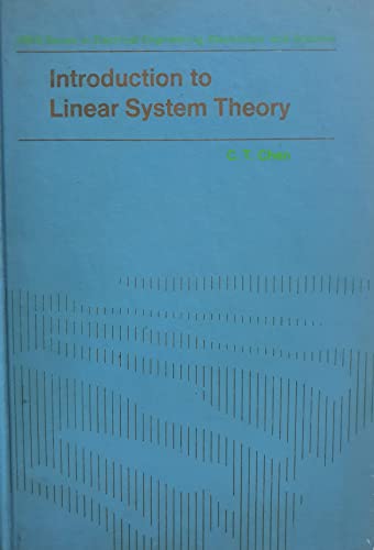 Beispielbild fr Introduction to Linear System Theory zum Verkauf von Better World Books