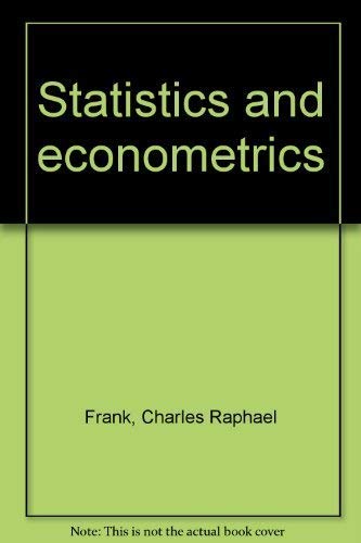 Stock image for Statistics and econometrics for sale by Irish Booksellers