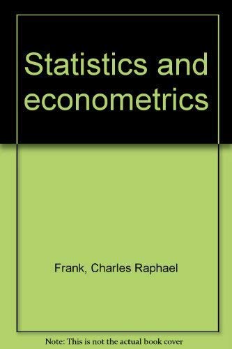 Stock image for Statistics and Econometrics for sale by Better World Books