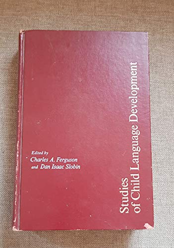 9780030774508: Studies in Child Language and Development