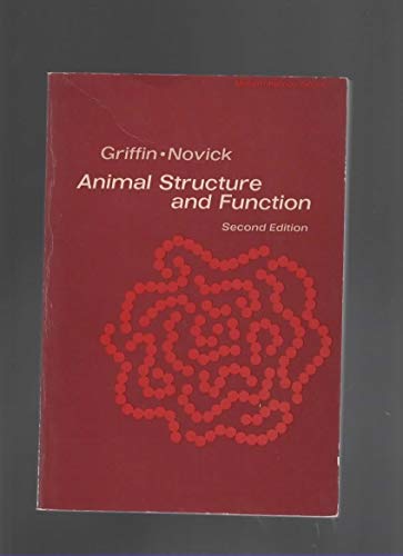 Imagen de archivo de Animal Structure and Function a la venta por Better World Books