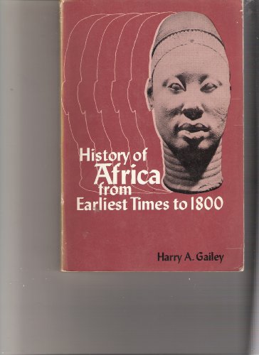 Stock image for History of Africa from Earliest times to 1800 for sale by Table of Contents
