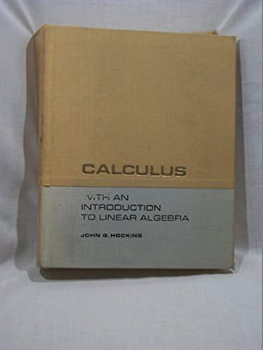 Imagen de archivo de Calculus with an introduction to linear algebra a la venta por HPB-Red
