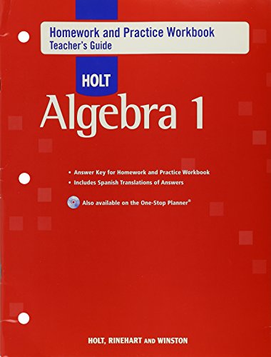 algebra 1 homework practice workbook answers