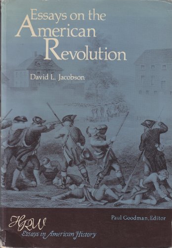 Stock image for Essays on the American Revolution. for sale by John M. Gram