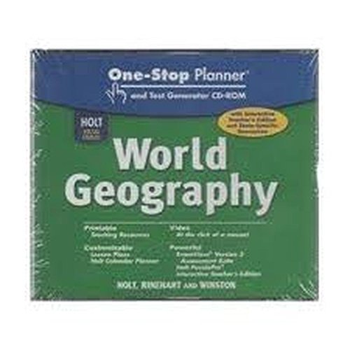 Beispielbild fr Holt Social Studies: World Geography One-Stop Planner And Test Generator On Six CD-ROMS: Packaged Set (2007 Copyright) zum Verkauf von ~Bookworksonline~