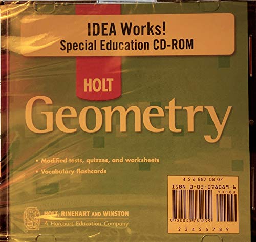 Stock image for Idea Works! Spc Ed CD-ROM Geometry 2007 for sale by Iridium_Books