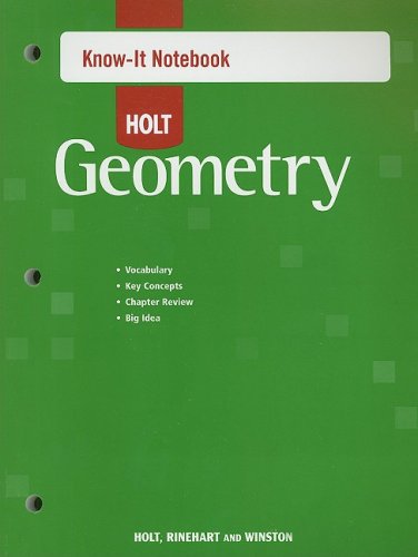 Beispielbild fr Holt McDougal Geometry: Know-It Notebook zum Verkauf von Better World Books