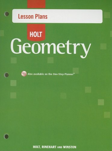 Stock image for Holt Geometry Lesson Plans for sale by Better World Books