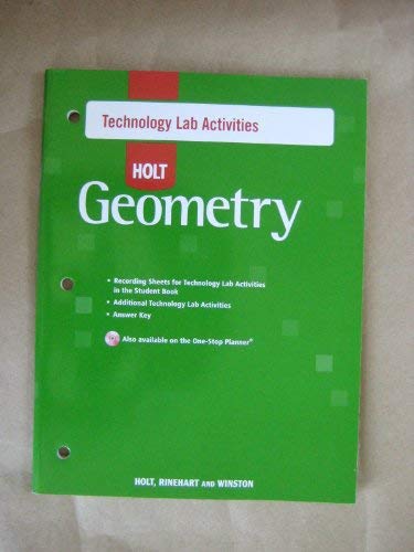 Stock image for Technology Lab Activities for Holt Geometry [Paperback] by Holt for sale by Nationwide_Text