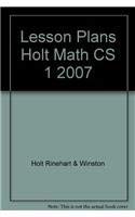 Holt Mathematics Course 1: Lesson Plans (9780030782510) by Holt, Rinehart, And Winston, Inc.