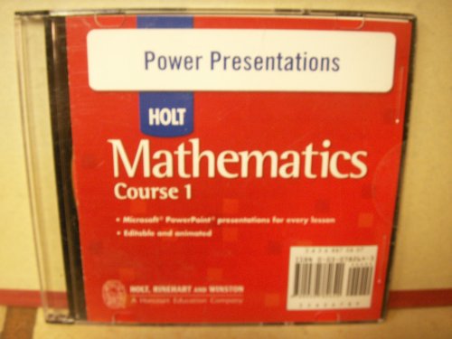 Beispielbild fr Power Presen CD-ROM Hlt Math CS 1 200HOLT, RINEHART AND WINSTON zum Verkauf von Iridium_Books
