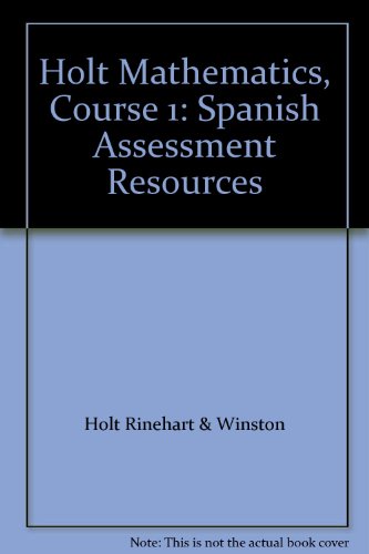 Stock image for Holt Mathematics, Course 1: Spanish AHOLT, RINEHART AND WINSTON for sale by Iridium_Books