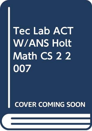 Imagen de archivo de HOLT Mathematics: Technology Lab Activities (Course 2) [Paperback] by Harcourt a la venta por Nationwide_Text