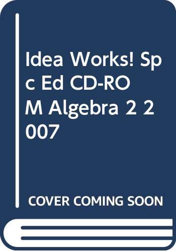 Stock image for Idea Works! Spc Ed CD-ROM Algebra 2 2HOLT, RINEHART AND WINSTON for sale by Iridium_Books