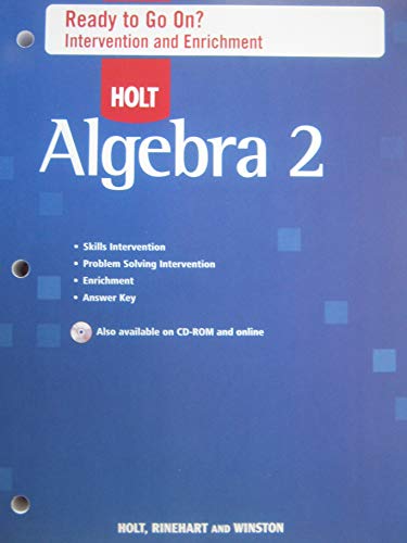 Stock image for Holt Algebra 2: Ready to Go On? Intervention and Enrichment for sale by Discover Books