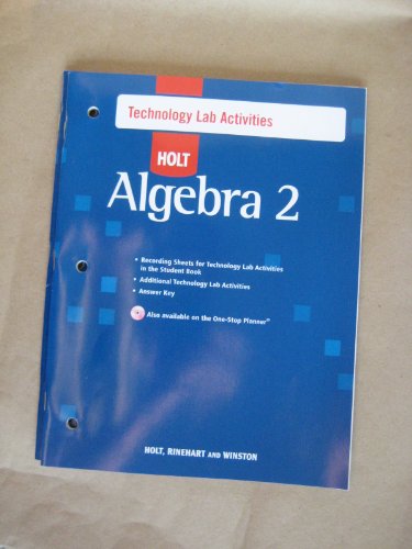 Stock image for Holt Algebra 2: Tech Lab Activities with Answers for sale by HPB-Red