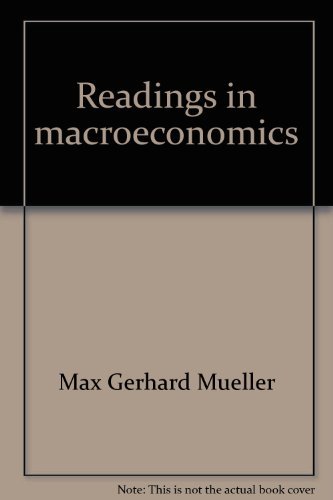 Imagen de archivo de Readings in Macroeconomics a la venta por Better World Books