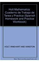 Stock image for Holt Mathematics : Cuaderno de Trabajo de Tarea y Practica (Spanish Homework and Practice Workbook) for sale by Better World Books