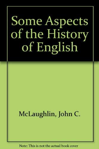 Imagen de archivo de Aspects of the History of English a la venta por Shelley and Son Books (IOBA)
