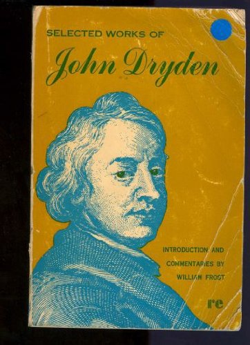 Imagen de archivo de Selected Works of John Dryden a la venta por Better World Books: West