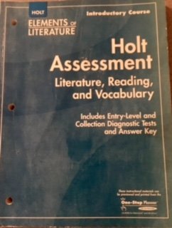 Stock image for Elements of Literature: Holt Assessment Literature, Reading, and Vocabulary Grade 6 Introductory Course for sale by Allied Book Company Inc.