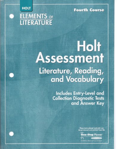 9780030789977: Holt Assessment, Literature, Reading, and Vocabulary (Holt Elements of Litera...