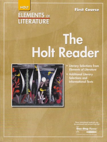 Imagen de archivo de Holt Elements of Literature, The Holt Reader, First Course Grade 7 a la venta por Nationwide_Text