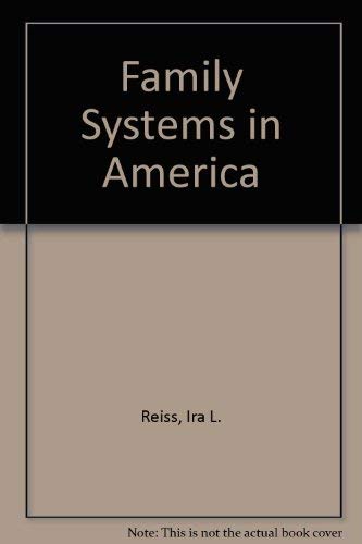 Imagen de archivo de The Family System in America a la venta por Better World Books