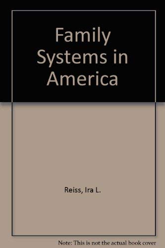 Stock image for The Family System in America for sale by Better World Books