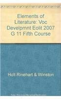 Stock image for Elements of Literature: Vocubulary Development Fifth Course for sale by Allied Book Company Inc.