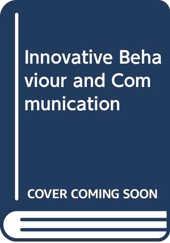 Imagen de archivo de Innovative behavior and communication (Editors' series in marketing) a la venta por HPB-Ruby