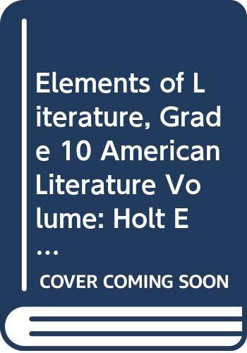 9780030791444: Elements of Literature: Volume 1, Fifth Course, Alabama Edition (American Lit)