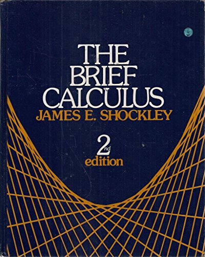 Beispielbild fr The brief calculus, with applications in the social sciences zum Verkauf von Wonder Book