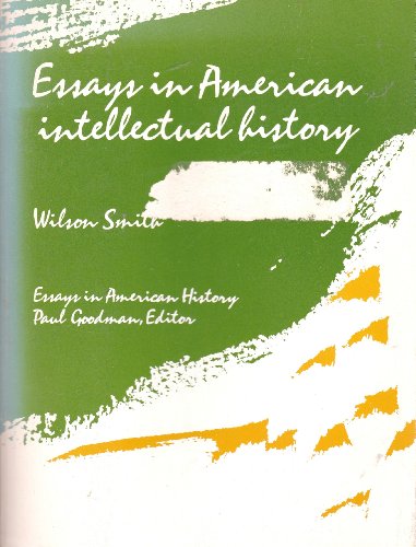 Imagen de archivo de Essays in American Intellectual History a la venta por Better World Books