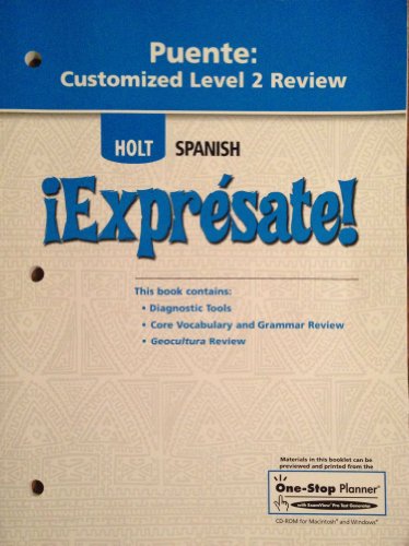 Imagen de archivo de exprsate!: Puente Customized Review Level 2 ; 9780030796395 ; 0030796393 a la venta por APlus Textbooks