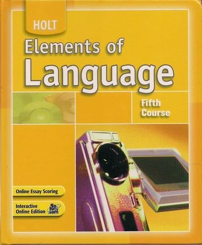 Beispielbild fr Holt Elements of Language Student Edition Grade 11 2007 zum Verkauf von TextbookRush