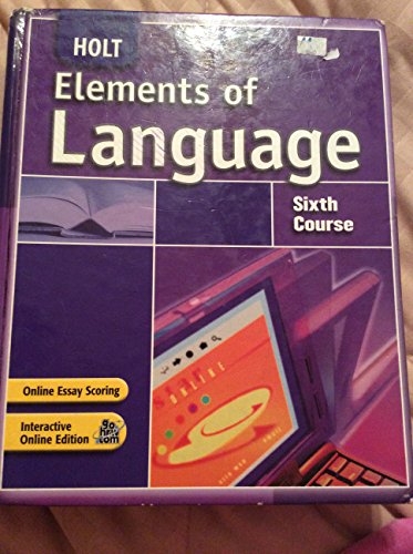 9780030796845: Elements of Language: Student Edition Sixth Course 2007