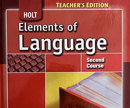 9780030796883: Elements Language Second Course Teacher S Edition