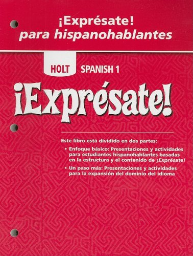 9780030796999: SPA-HOLT SPANISH 1 EXPRESATE P