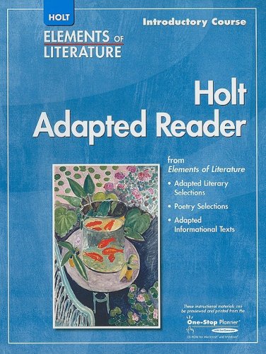 9780030798016: Elements of Literature: Adapted Reader Introductory Course