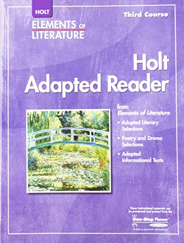 Stock image for Holt Elements of Literature: Adapted Reader, Third Course for sale by SecondSale