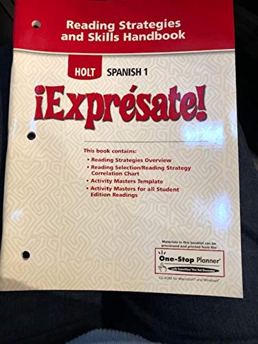 Imagen de archivo de exprsate!: Reading Strategies And Skills Handbook Level 1 ; 9780030798221 ; 0030798221 a la venta por APlus Textbooks