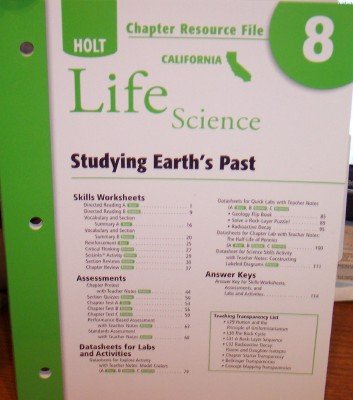 Imagen de archivo de Holt Science and Technology California: Chapter Resource File Chapter 8 a la venta por Hawking Books