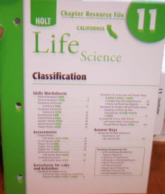 Stock image for Crf Ch #11 Holt California Sci 2007 Life (Holt Science and Technology) for sale by Hawking Books