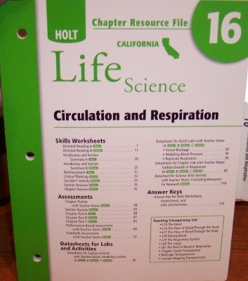 Stock image for Crf Ch #16 Holt California Sci 2007 Life (Holt Science and Technology) for sale by Hawking Books